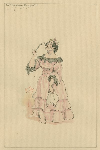 Mrs Bayham Badger by Joseph Clayton Clarke